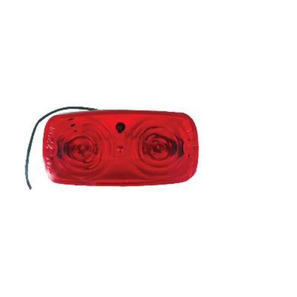 Infinite International UL138001 Red Double Bulls Eye Lens Trailer Marker Clearance Light 181360